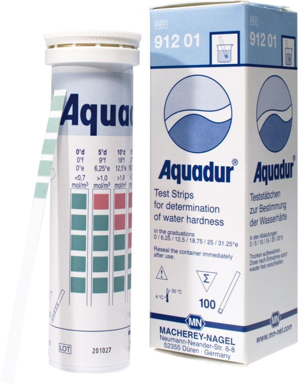 AQUADUR water hardness test strips